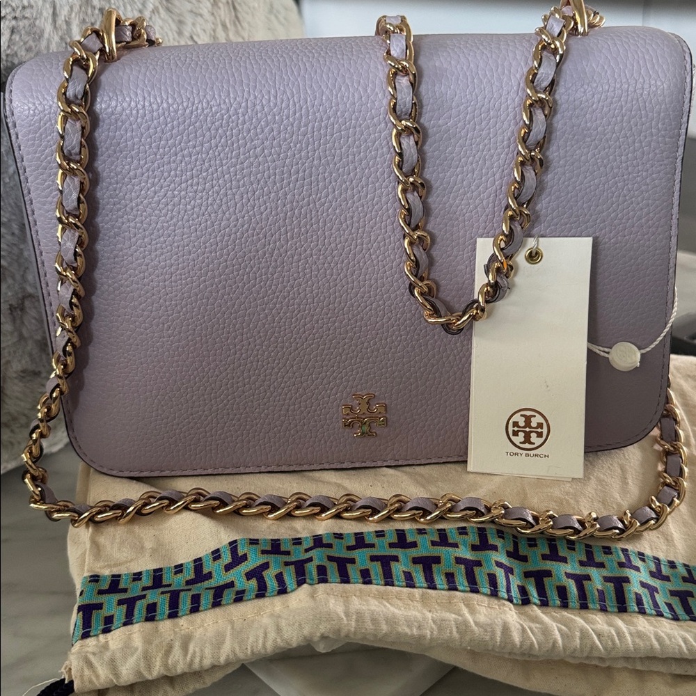Tory Burch Lavender Crossbody Bag